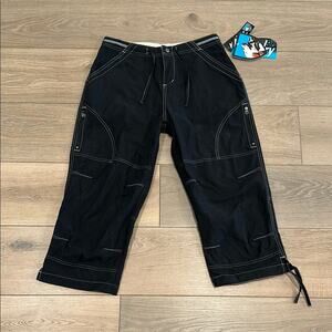 KUHL Black Cabo Capri‎ Cotton Active Outdoor Hiking Cropped Pants Size Medium